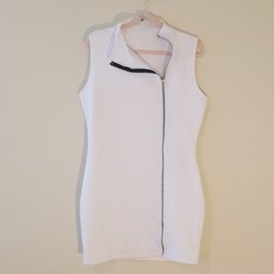 Quilted Zipper Dress